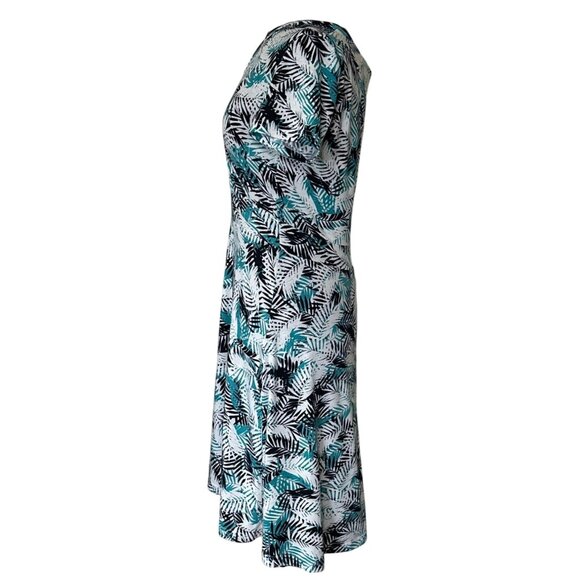 MS Basic Brand Midi Sundress V-neck Tropical Theme 100% Polyester Women's Size M - Picture 14 of 14